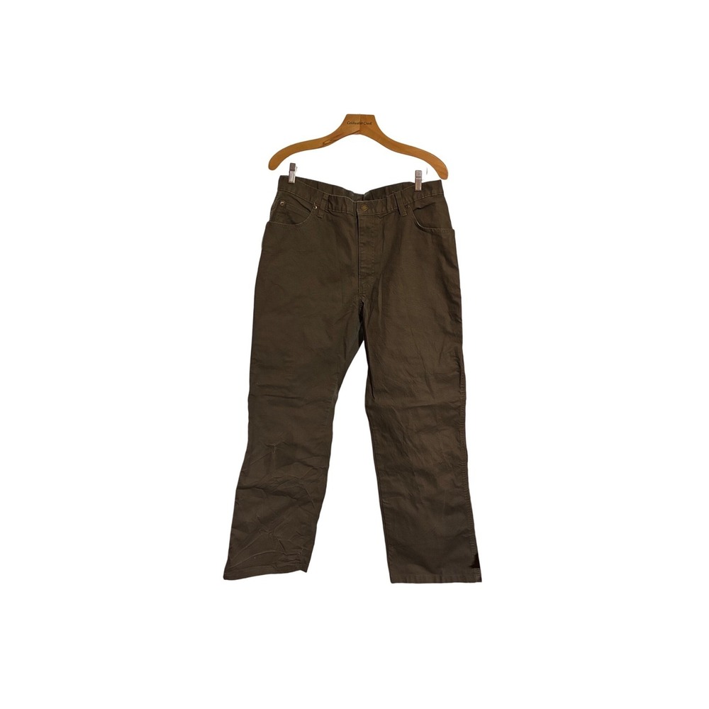 Dickies Mens Carpenter Pants Olive Green Size 36x30 Workwear Casual